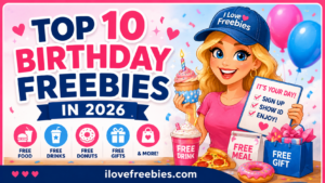 Birthday Freebies Celebration Banner