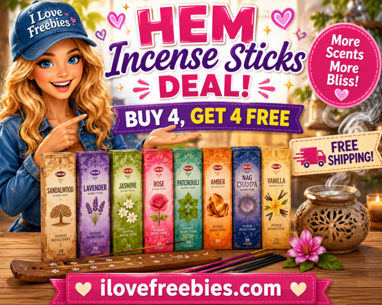 HEM Incense Sticks Deal: Buy 4, Get 4 Free
