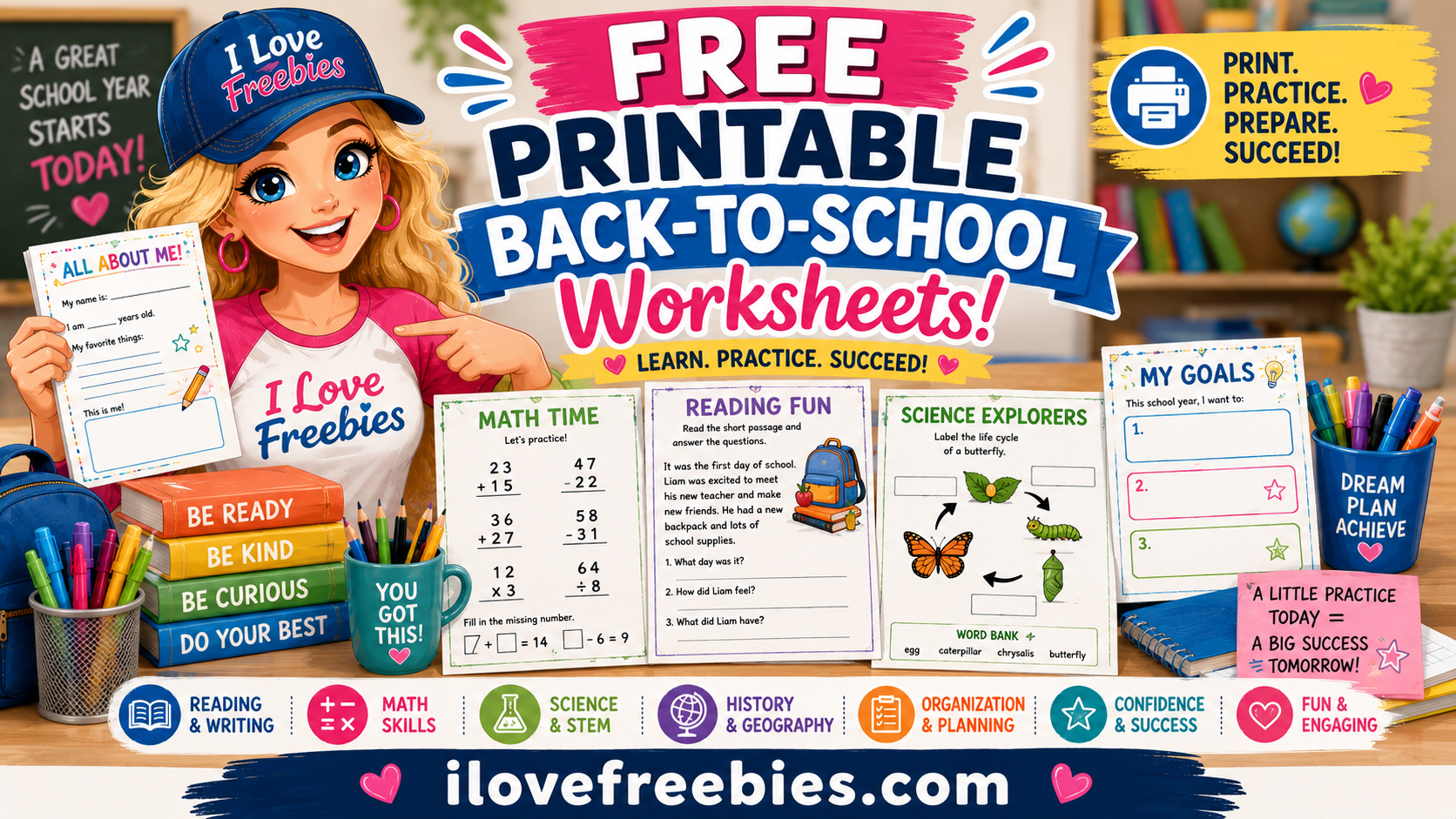 Free Printable Back-to-School Worksheets for Students
