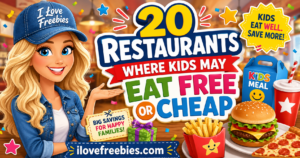 20 Restaurants Where Kids May Eat Free or Cheap