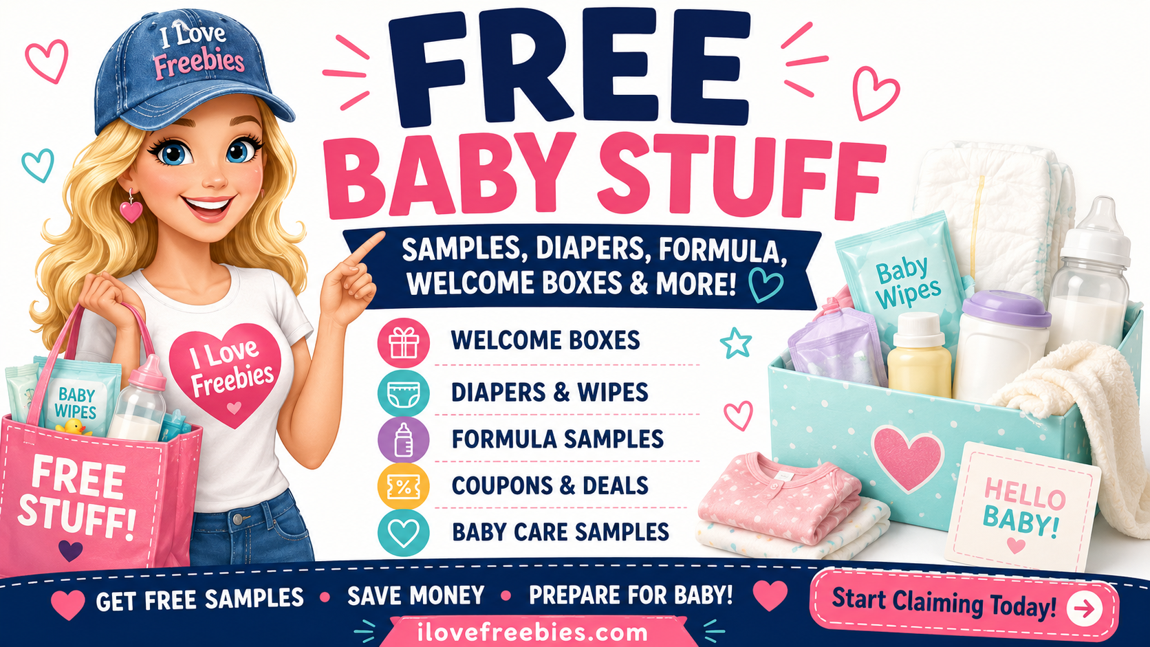 Free Baby Stuff: Samples, Diapers, Formula & Welcome Boxes