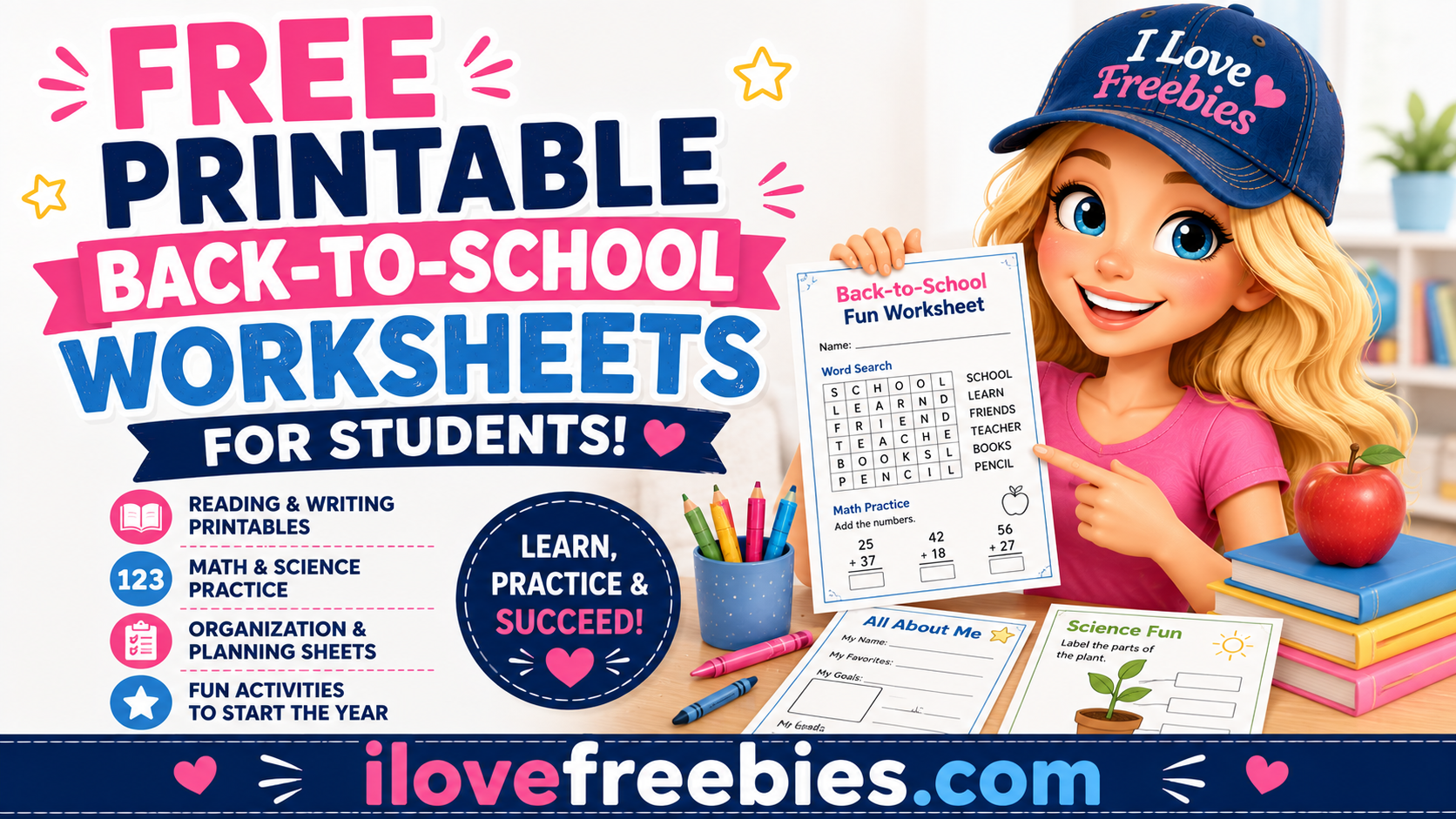 Free Printable Back-to-School Worksheets for Students