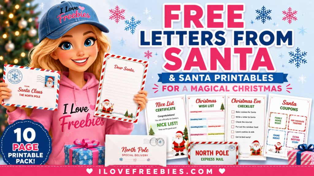Free Letters From Santa and Santa Printables for Kids