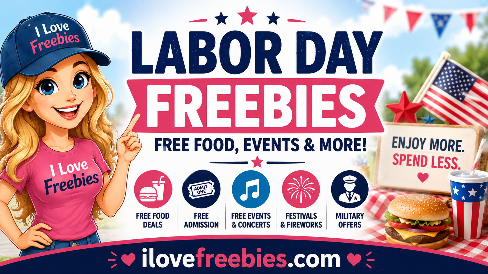 Labor Day Freebies, Free Food & Free Events