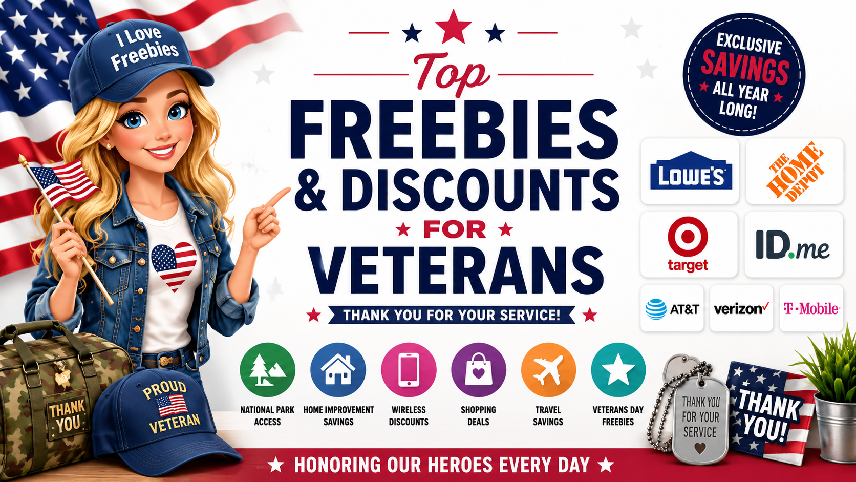 veteran freebies and discounts