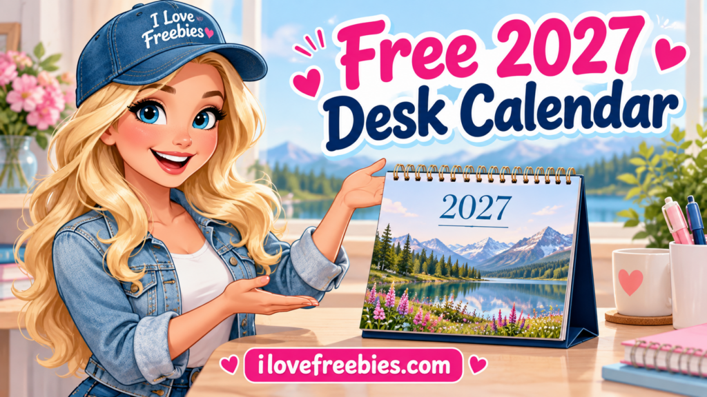 Cheerful 2027 Desk Calendar Giveaway