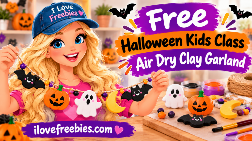 Free Halloween Clay Garland Craft