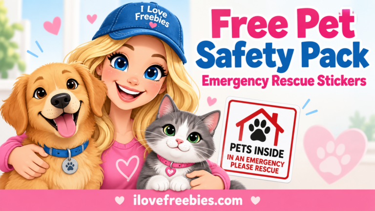 Free Pet Safety Pack with Emergency Rescue Window Stickers from ASPCA