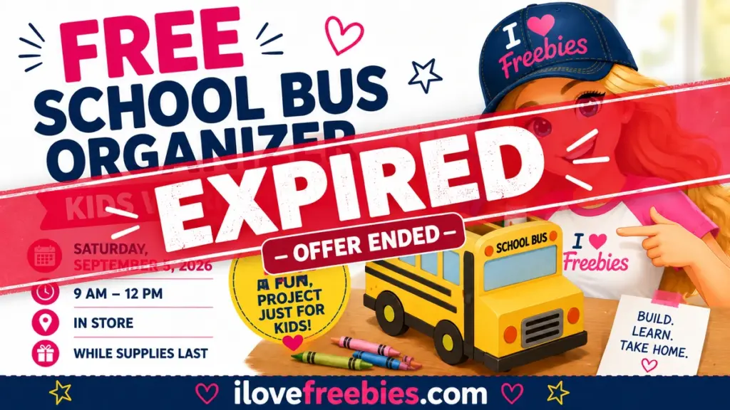 Expired free school bus organizer kids workshop featured image