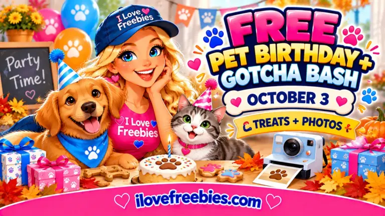 Free PetSmart Birthday + Gotcha Bash on October 3, 2026
