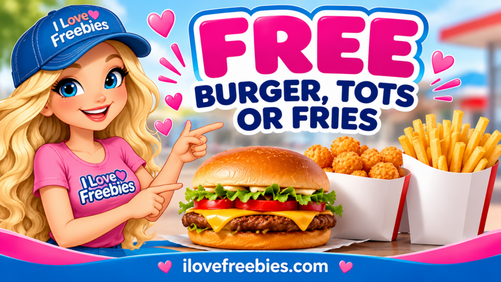 Free SONIC Burger, Tots or Fries