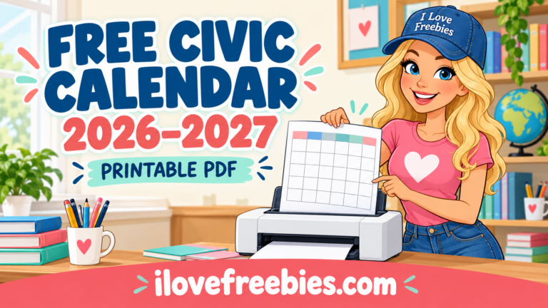 Free 2026–2027 Civic Calendar: Printable PDF