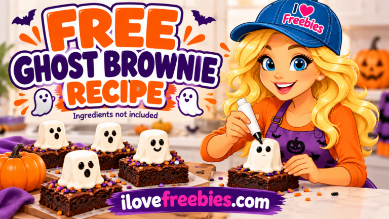Free Halloween Ghost Brownies Recipe